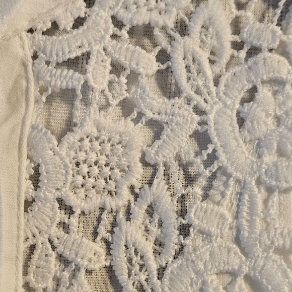 Regal White Boho Lace Button Up Blouse Woman’s 4XL Victorian Prairie Romantic To - Picture 4 of 12
